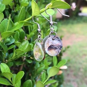 Marble Chip Dangly Earrings